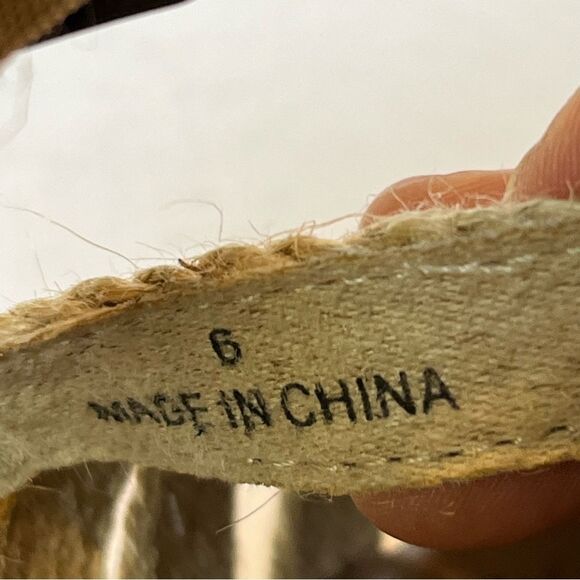 Blowfish Malibu Tan Rope Wedge Sandals with Braided Design Size 6 - Picture 7 of 9